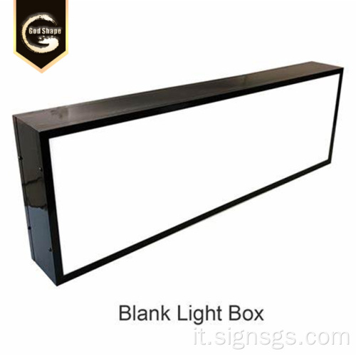 Lightbox quadrata segnaletica proiezione di scatola luminosa